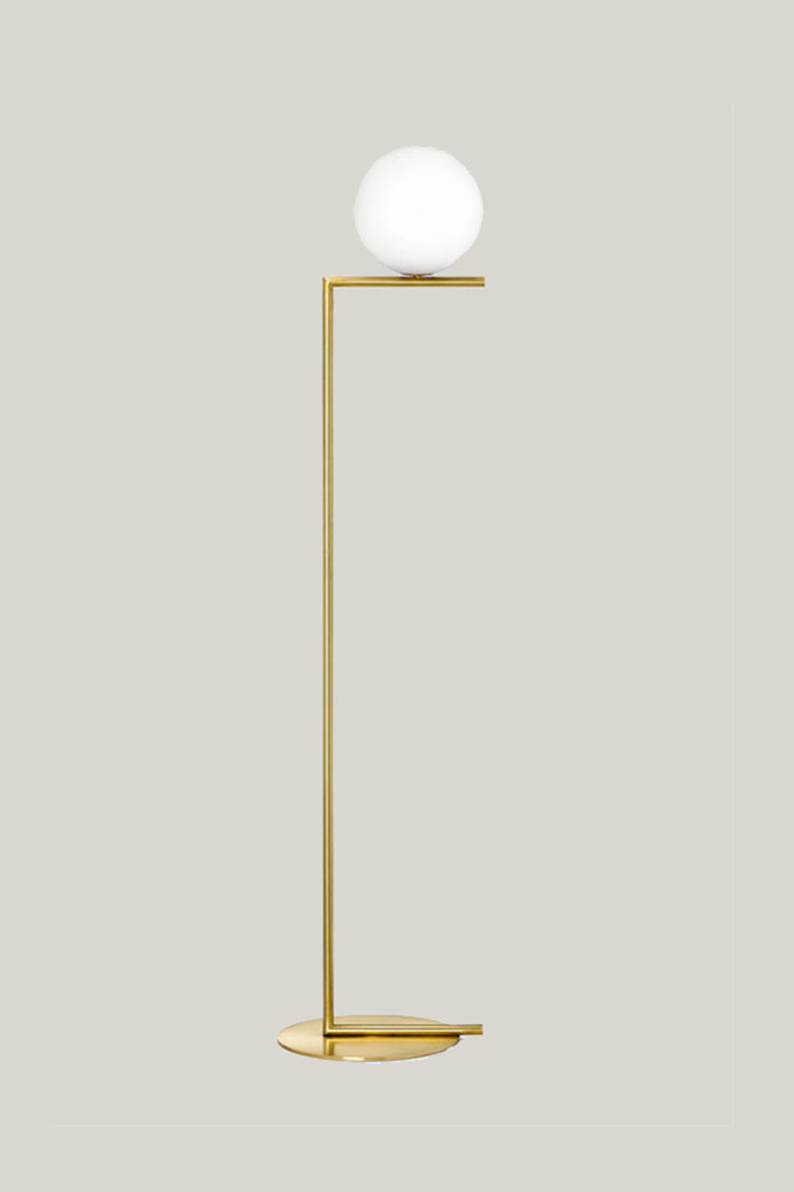 FLOS Floor IC light F1 Brass
