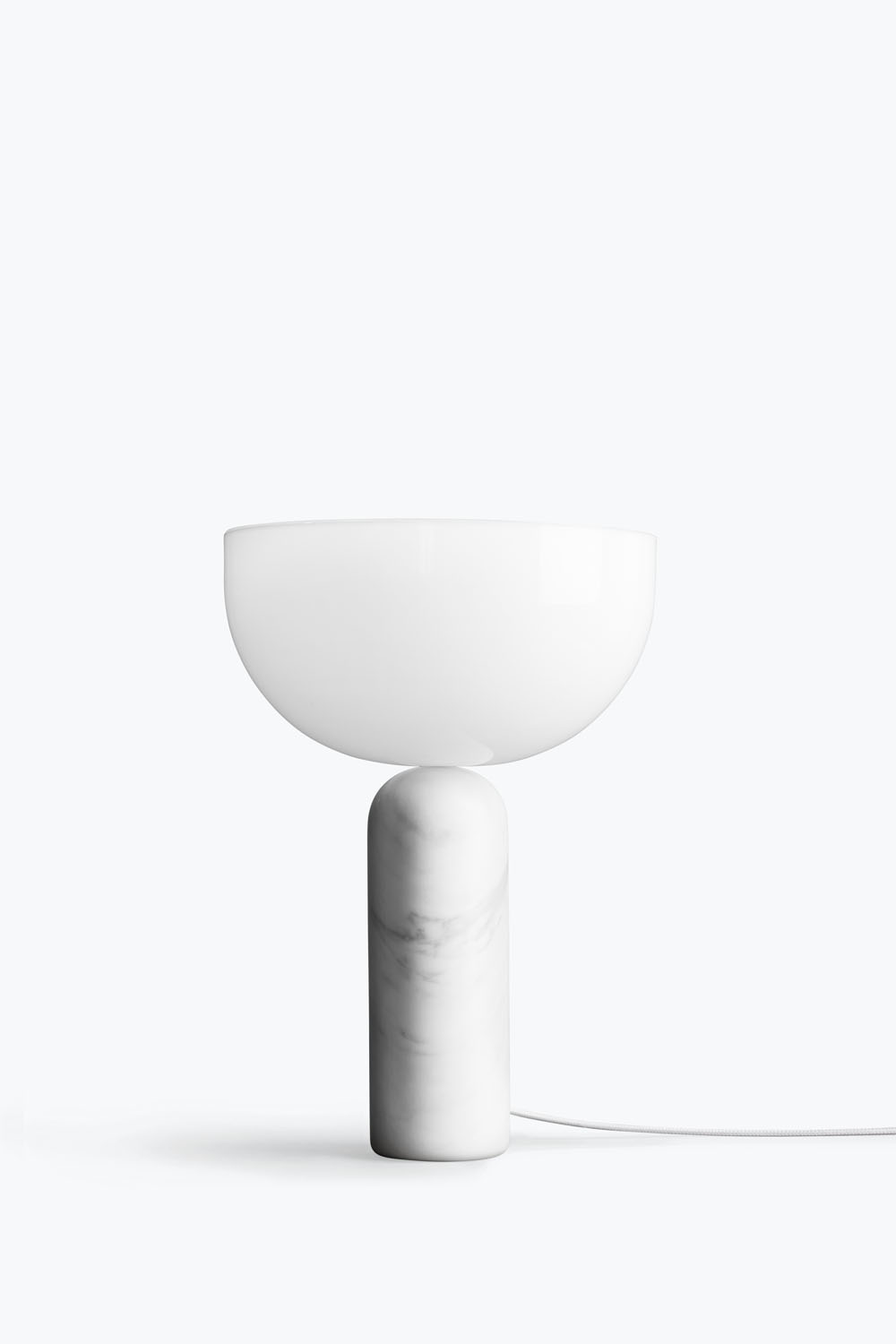 Kizu Table Lamp White Marble Small