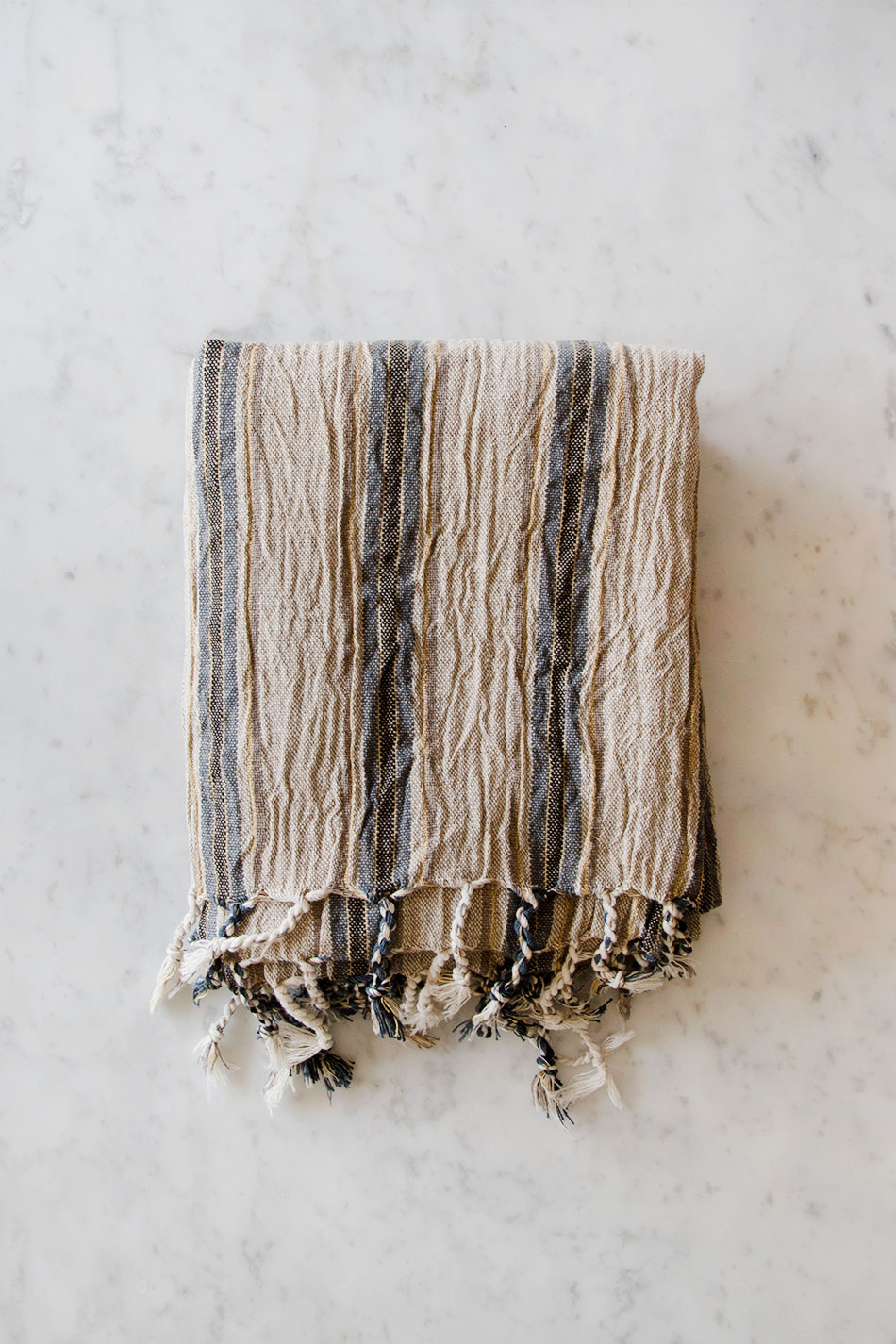 Linen Hamam Towel Blue