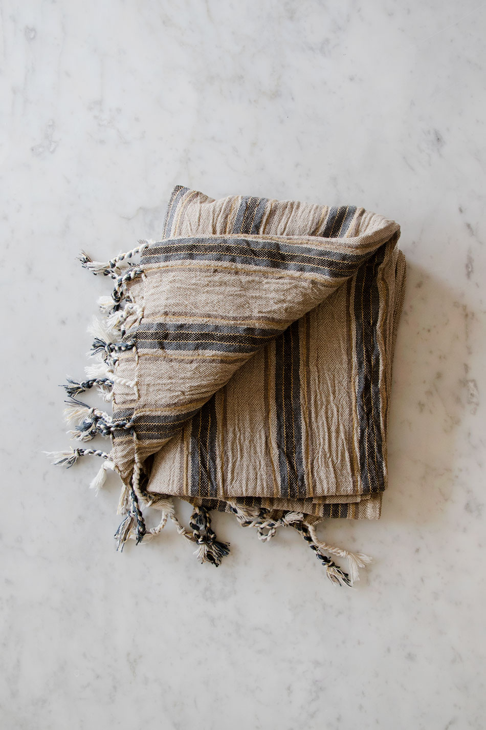 Linen Hamam Towel Blue