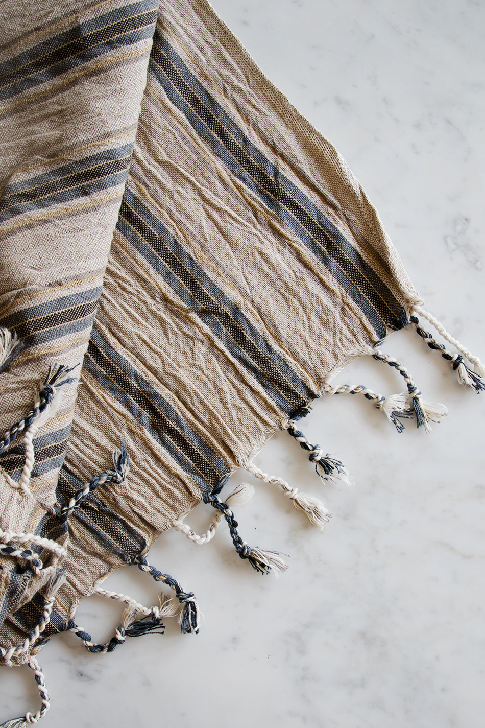 Linen Hamam Towel Blue