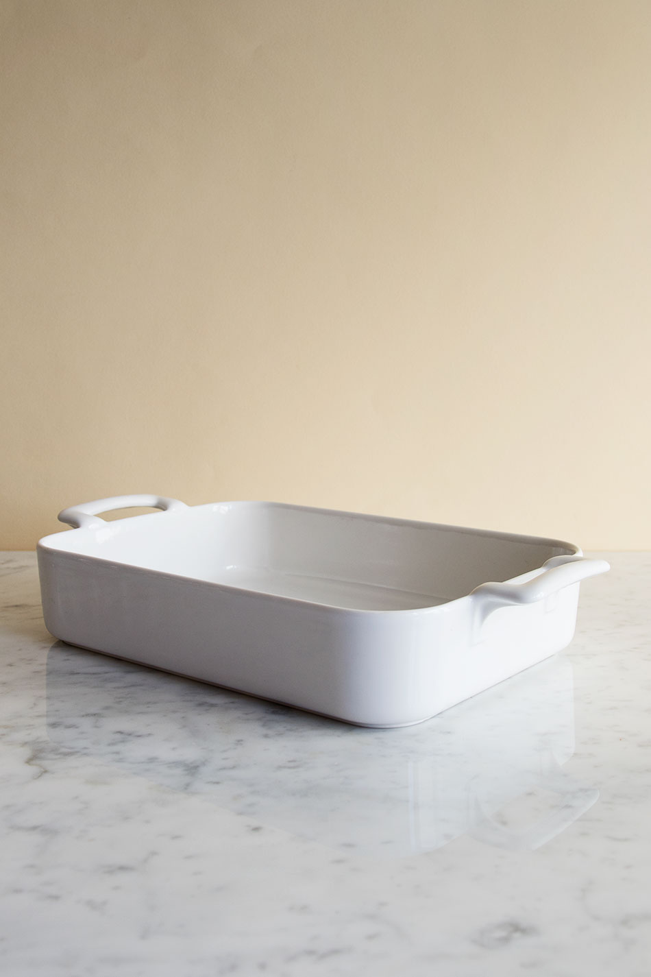 Ugnsform i Vitt Porslin 30 x 21,5 cm