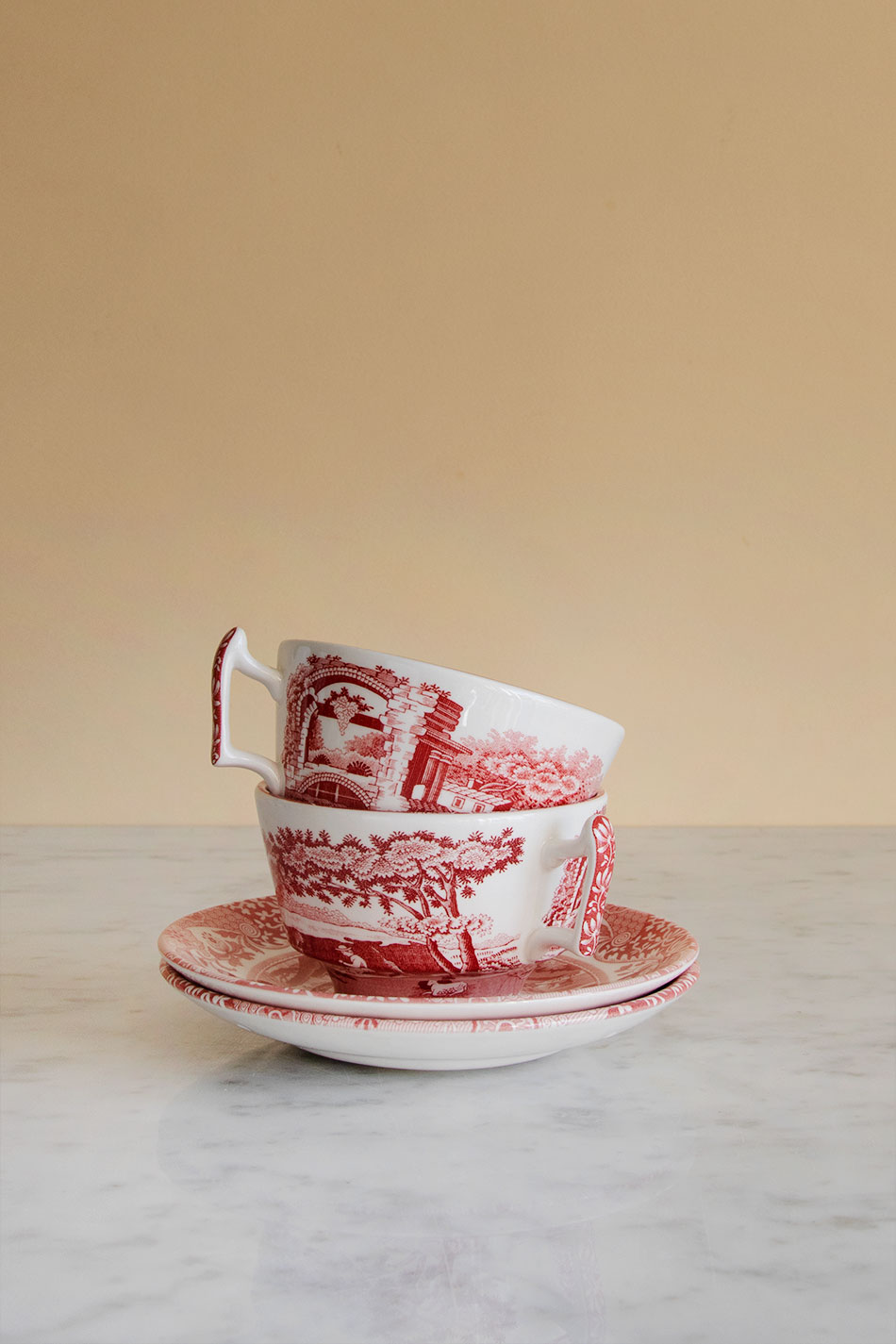 Cranberry Italian Cup & Saucer