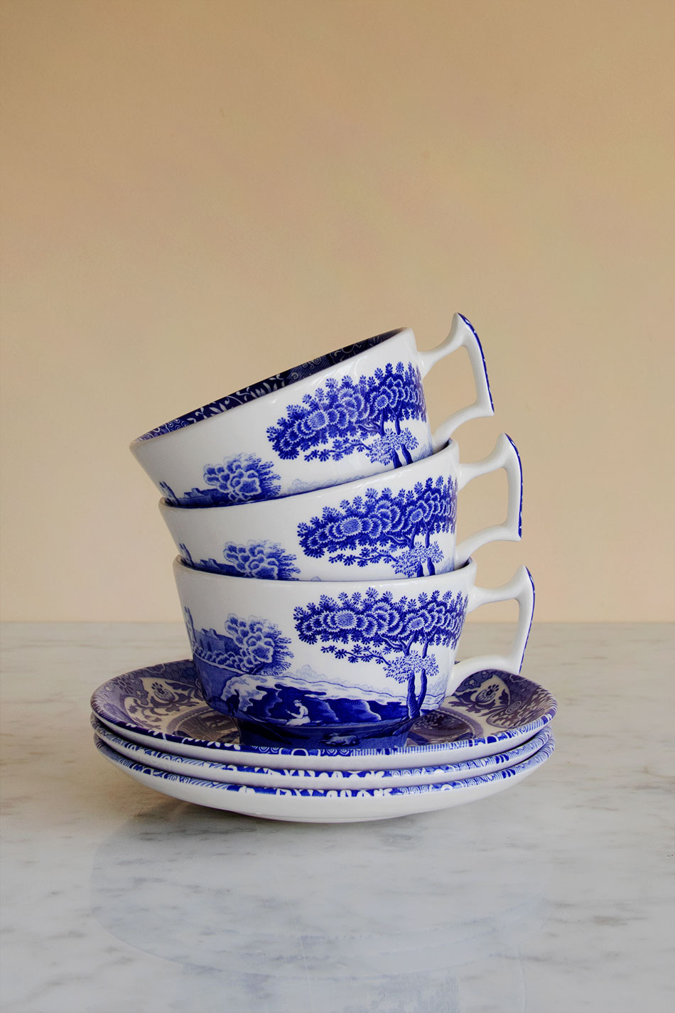 Blue Italian Breakfast Cup & Saucer