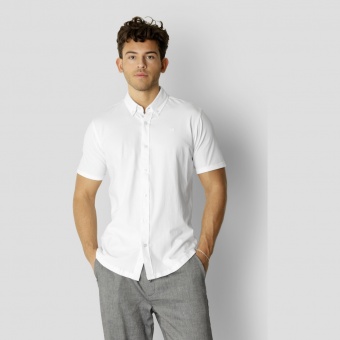 Hudson Stretch Shirt S/S White