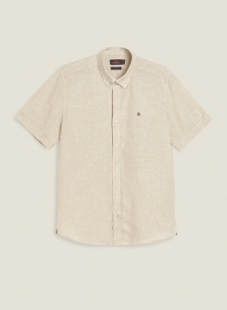 Douglas Linen Shirt SS Khaki