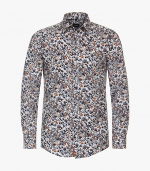 Modern Fit Multi Flower White/Blue