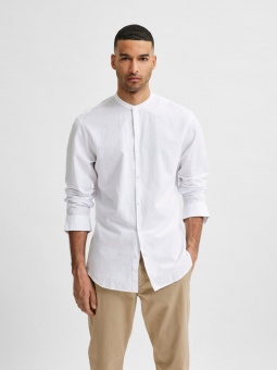 New-Linen Shirt China White