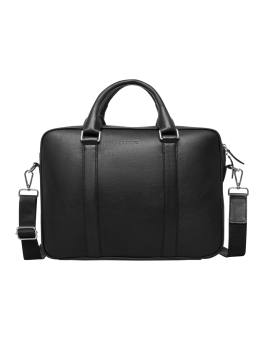 Leather Computer Bag Black