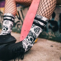 American Socks Skater Skull - Mid High