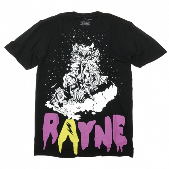 Rayne bamboo t-shirt Monster Blk