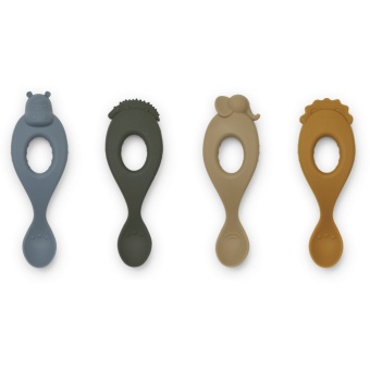 Liva silicone spoon 4-pack