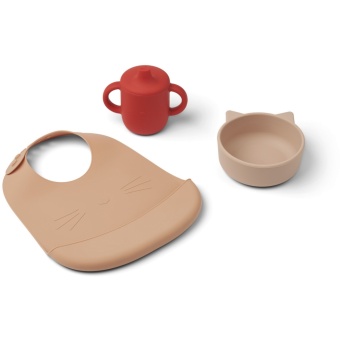 Connor baby dining set Cat apple red multi mix