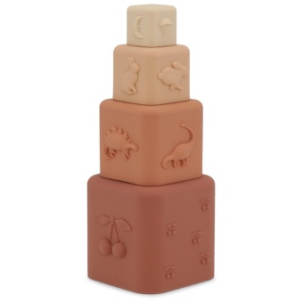 SILICONE STACKING TOWER ROSESAND MIX	