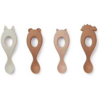 Liva silicone spoon 4-pack Rose Mix
