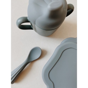 SILICONE CLAM SET LIGHT BLUE