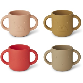 Gene cup 4-pack Apple red/tuscany rose mix