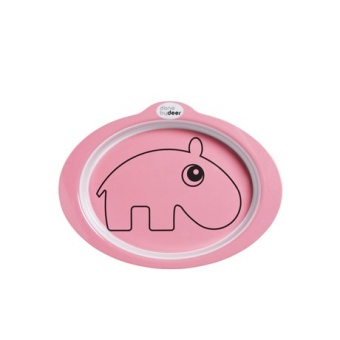 Anti-slip Tallrik Contour Rosa