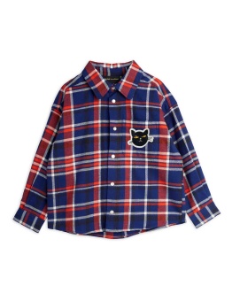 Flanell Check woven shirt Navy - Chapter 1