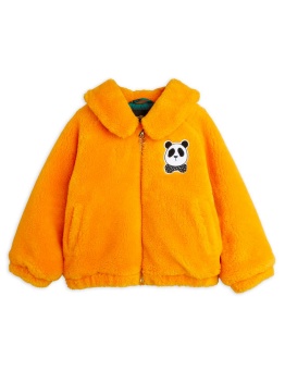 Faux fur aviator jacket Orange