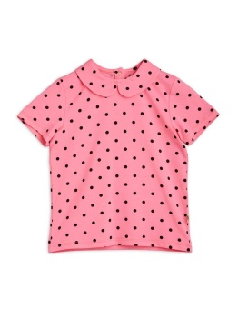 Polka dot ss collar tee Pink - Chapter 2