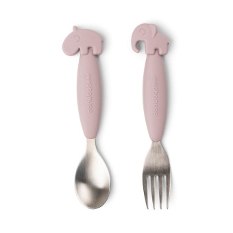 Easy-Grip spoon and fork set Powder