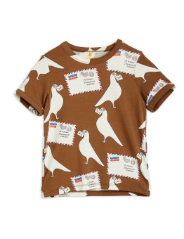 Pigeons tencel aop ss tee Brown - Chapter 1