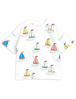 Sailing boats aop ss tee White
