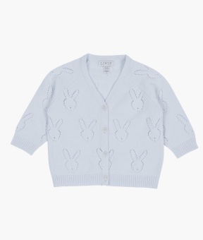KNIT V BUNNY CARDIGAN