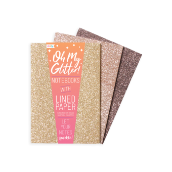 Ooly Oh my glitter notebook 3-pack guld toner