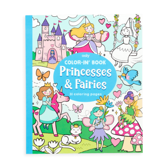 Color-in’ Book – Princess & Fairies