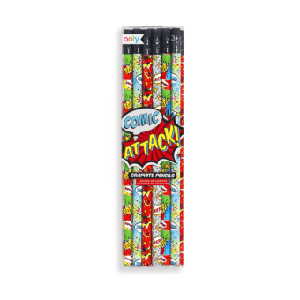 Comic attack graphite pencils