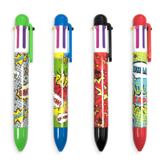 Comic Attack 6 Click Multi Color Pen 