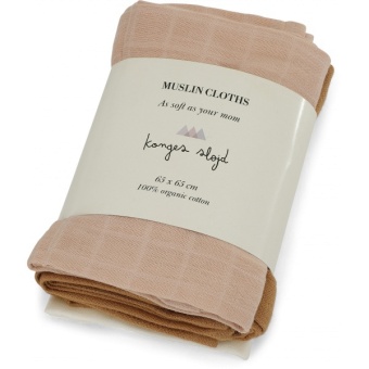 MUSLIN CLOTHS/ROSE, 3 pack