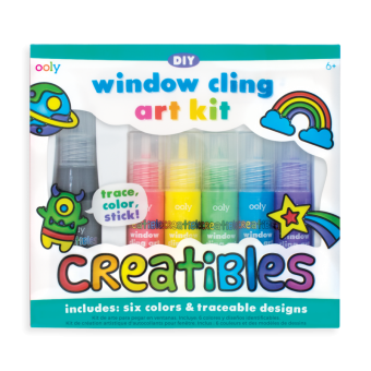 WINDOW CLING ART KIT 6 COLORS