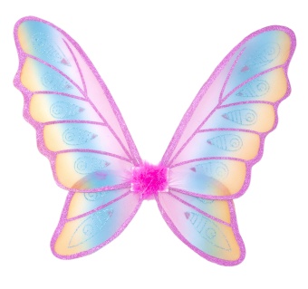 Glitter Rainbow Wings, Fuchsia