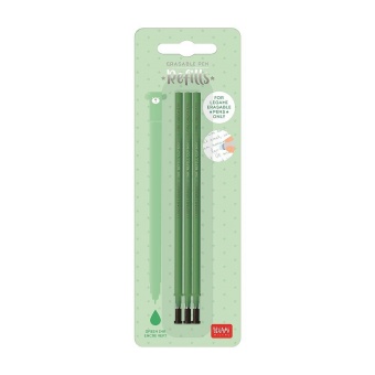 Suddbar penna Refill 3-pack Grön
