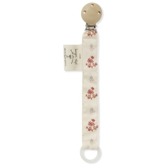 PACIFIER STRAP VINTAGE FLORAL RED
