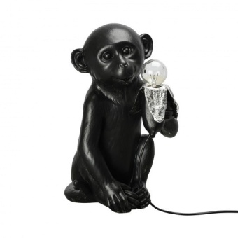 Banana Monkey Lampa 21x34 cm, Svart