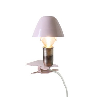 Lampa Mini På Klämma Rosa Ø 10 x H 16,5 cm