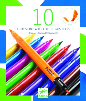 10 felt brushes - classic