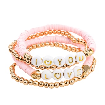 Pink Love Bracelet 4 Pcs