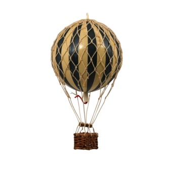 Luftballoing liten Floating the skies Svart
