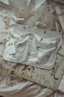 BED POCKET LONG EAR OFF WHITE