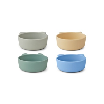 Iggy Silicone Bowls 4 pack Pepparmint mix