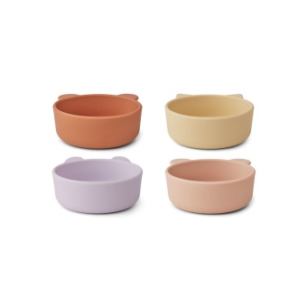 Iggy Silicone Bowls 4 pack Light Lavender mix