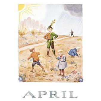 April Årets saga Beskow Månadskort