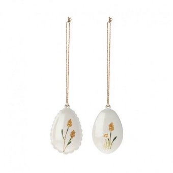 Easter egg ornament,. - Yellow