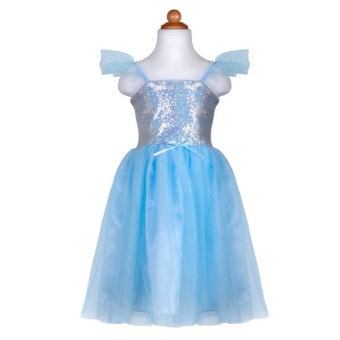 Sequins Princess Dress, Blue, SIZE US 3-4