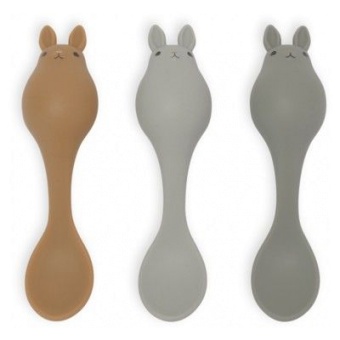 3 PACK BABY SPOON BUNNY  BLUE